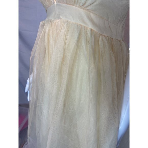 Haute Monde Emmeline Tulle Mini Dress - Yellow Size M RefFNB - Picture 9 of 11